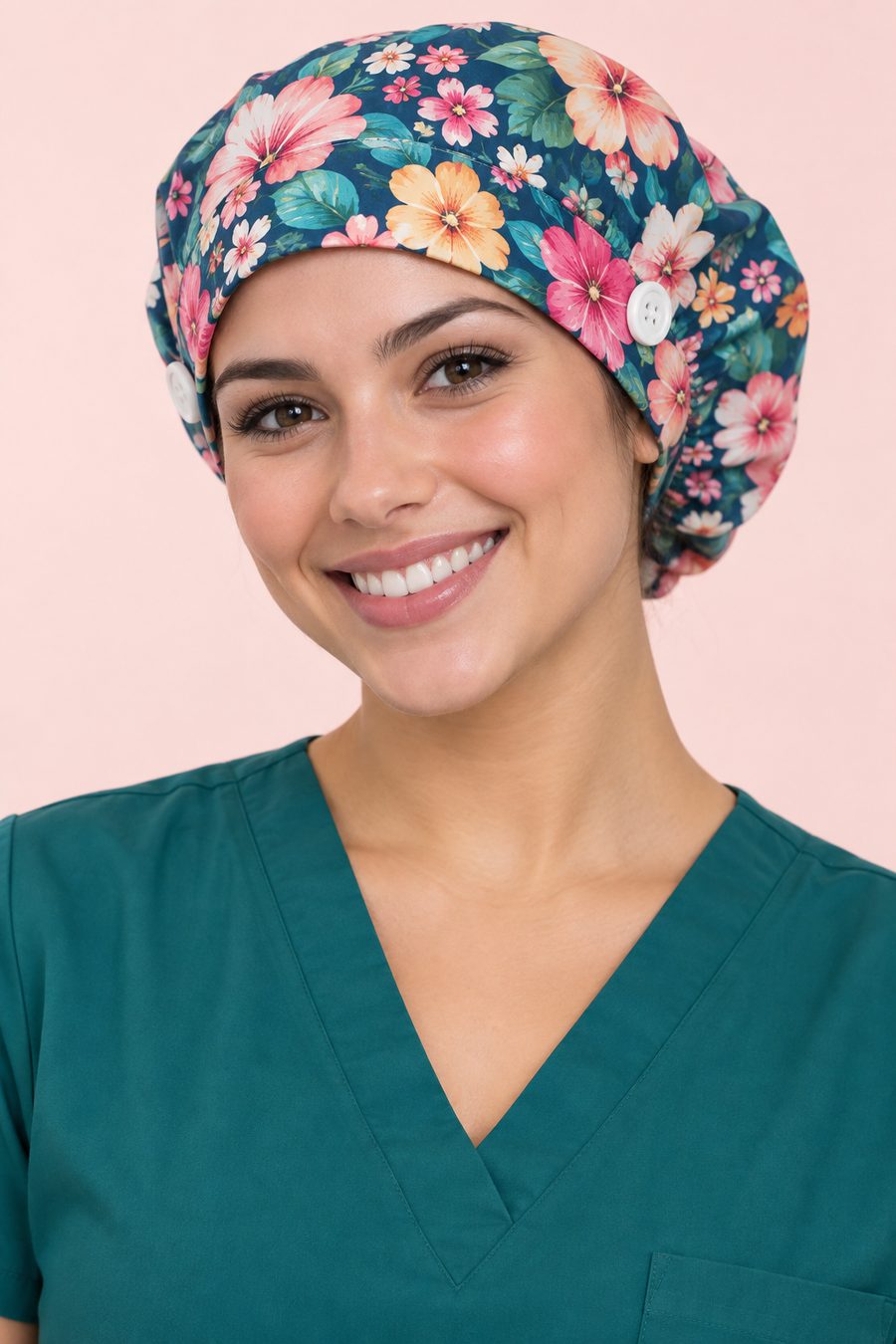 Satin-Lined Scrub Cap